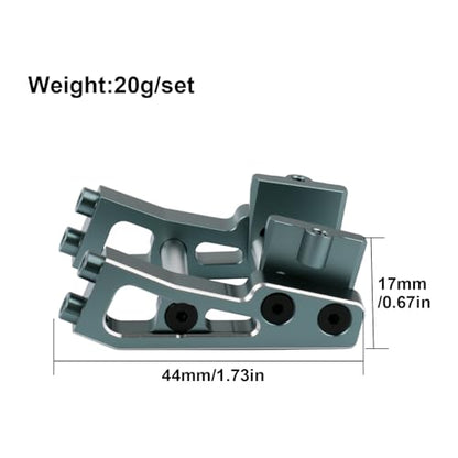 Aluminum Alloy Rear Wing Mount for Arrma 1/14 Typhon GROM Upgrade Parts (Titanium) - color: Titanium