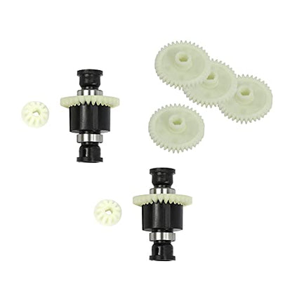 4Pcs Main Drive Gear 38T with 2Pcs RC Car Differential Assembly