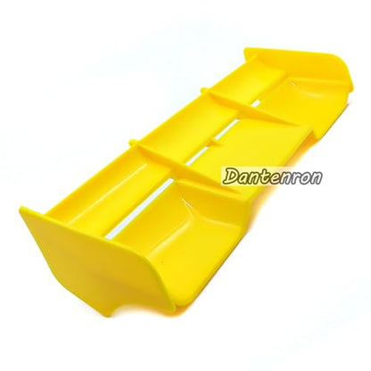 1/8 RC Car Force Rear Spoiler High Down Force Body Wing Tail Compatible with 1:8 Scale RC Off Road Short Course Truck Buggy Racing Car (Yellow) - color: Yellow