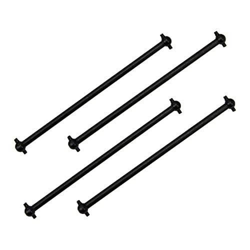 4Pack Front/Rear Center Drive Dogbone Shaft 100mm 538104 Transmission Shaft Compatible with Redcat Racing HSP HPI FS-Racing 1/10 RC Car Monster Truck (Black) - color: Black