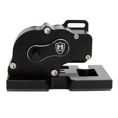 MEUS RACING V2 LCG Transmission Overdrive Gearbox for Axial SCX10 1/10 RC Crawler Upgrades (Black) - color: Black
