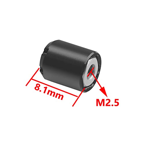 DJX 4PCS Aluminum M2.5 Wheel Nut Center Cap Locking Hubs for TRX-4M TRX4M Etc 1/18 RC Crawler Car (Black and Gold) - color: Black&gold