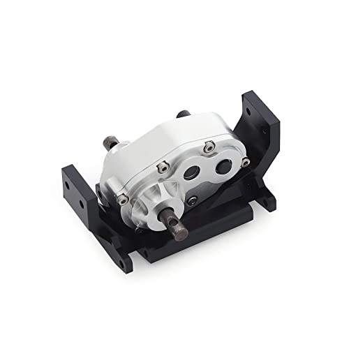 Transfer Case, 72mm Metal Transfer Gearbox Case with Skid Plate for 1/10 RC Crawler RC4WD Gelande II FJ40 G2 D110 DefenderTF2 - color: Transfer Case With Skid Plate