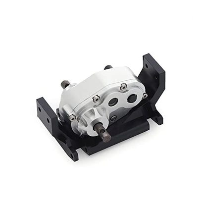 Transfer Case, 72mm Metal Transfer Gearbox Case with Skid Plate for 1/10 RC Crawler RC4WD Gelande II FJ40 G2 D110 DefenderTF2 - color: Transfer Case With Skid Plate
