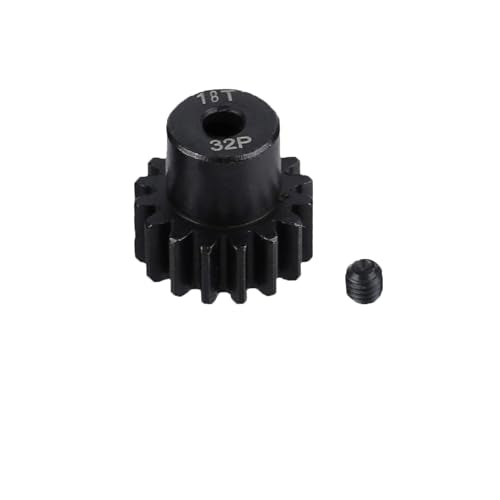 5-Pack Steel Metal 32P 5mm Pinion Motor Gear Sets 12T 14T 16T 18T 20T Compatible with HPI Kyosho Losi Axial Tamiya 1/8 1/10 RC Car Monster Truck Buggy - style: 12T 14T 16T 28T 20T