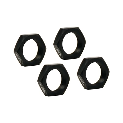 24MM Aluminium Wheel Nut Set (Black) | for 1/5 Scale Hpi ROVAN Km Baja 5b RC Car Parts - color: Black