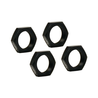 24MM Aluminium Wheel Nut Set (Black) | for 1/5 Scale Hpi ROVAN Km Baja 5b RC Car Parts - color: Black