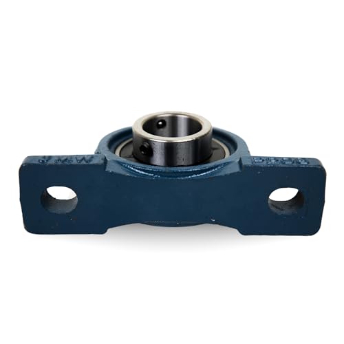 UCP201-8 Pillow Block Bearing (2 Pack), 1/2 inch Bore, 2 Bolt Flange Mounted, Solid Cast Iron Base, Self-Alignment - size: UCP201-8