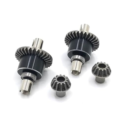 Metal Differential Gear Assembly for 1/14 144010 144001 144002 & 1/12 124016-124019 RC Cars – CNC Machined Replacement Drivetrain Part(2pcs) - color: 2pcs