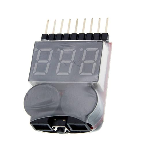 1-8S Lipo/Li-ion/Fe RC Helicopter Airplane Boat etc Voltage 2 IN1 Tester Low Voltage Buzzer Alarm