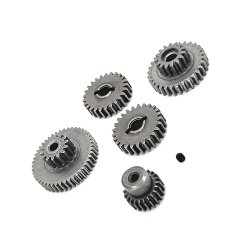 Metal Gearbox Gear Motor Gear Kit Cast Iron for MJX 1/12 H12Y H12Y+ RC Car Spare Upgrade Modification Parts(Silver) - color: Silver