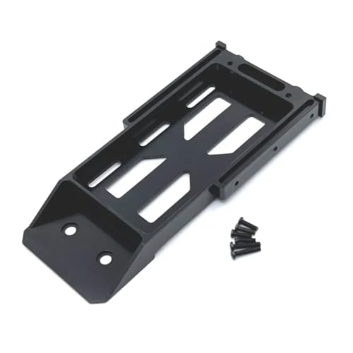 RC Toys Models For MN128 MN86 MN86S MN86K MN86KS 1/12 RC Crawler Car Upgrade Parts Accessories Metal Battery Tray Rear Bumper Mount(Black) - color: Black