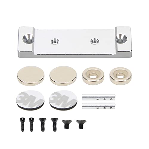 RCAWD for 1/24 Axial SCX24 Upgrades Magnets Body Post, Body Mount Aluminum Parts for AXI90081 AXI00001 AXI00002 AXI00005 AXI00006 Silver - color: Silver