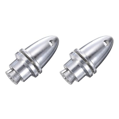 MECCANIXITY RC Plane Airplane Spinners Propeller Adapter, 2mm Extrusion Propeller Adapter Saver for Shaft Brushless Motor Speed Controllers, Pack of 2 - size: 2mm