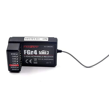 Flysky Noble NB4 Pro Receiver FS-FGR4 Receiver V2 4CH AFHDS3 2.4Ghz for Rc Car, Rc Truck, Rc Crawler and Rc Boat (FS-FGR4 Receiver) - style: FS-FGR4 Receiver