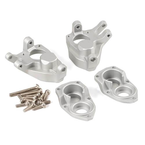 F10 Front Rear Portal Cover Set,CNC Aluminum Front Knuckle Rear Portal Cover 12mm Hex for Vanquish F10 Portal Axle VRD VS4-10 Phoenix (Silver Knuckle Set) - style: Silver Knuckle Set