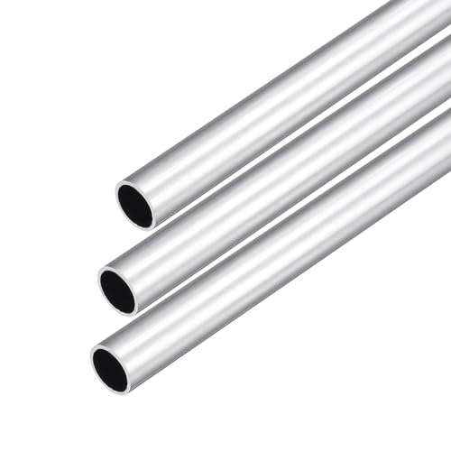 DMiotech 3Pack (11mm OD x 9mm ID) 6063 Aluminum Round Tube 300mm Length Industry Metal Tubing for Machinery Frame Construction DIY Projects - size: 11mm x 9mm x 300mm