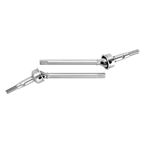 INJORA +2mm Extended Dogbone Axle Shaft for 1/18 TRX4M Axles Replacement（Front） - size: Front