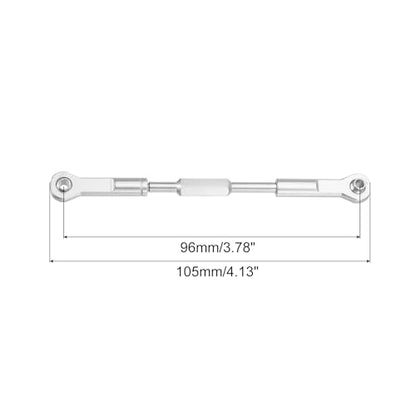 MECCANIXITY 4 Pcs Steering Servo Turnbuckle Rod RC Aluminum Alloy Linkages for HSP 1/10 94123 On-Road RC Car (Silver Tone, 96mm) - color: Silver Tone, size: 96mm