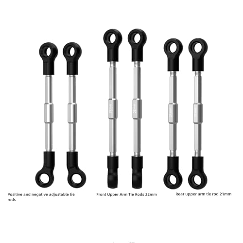 Palumma Stainless Steels Adjustable Tie Rods for LOSI 1/24 Micro-B 2WD Buggy RTR-LOS00007 RC Car Upgrade Parts
