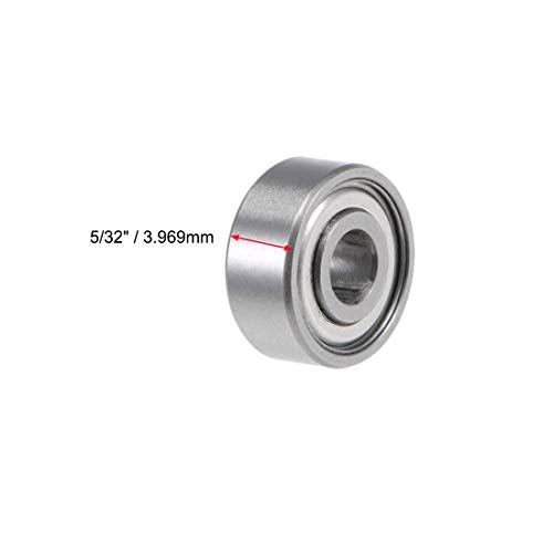 uxcell R2ZZ Deep Groove Ball Bearing 1/8-inchx3/8-inchx5/32-inch Shielded Z2 Lever Bearings 10pcs - size: 1/8"x3/8"x5/32"