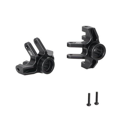 KYX Racing Aluminum Steering Spindle Black Upgrades Parts Accessories for 1/18 RC Car LOSI Mini LMT 4X4 Monster Truck