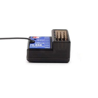 Globact FlySky FS-BS6 Receiver 2.4Ghz 6CH AFHDS2 for FlySky FS-GT5 RC Car Boat Transmitter | 2.4Ghz 6CH Long Range AFHDS2 Surface Receiver Fits RC Car RC Boat - size: 2Pcs
