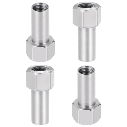 20PCS M2.5 * 2mm/3mm/4mm/5mm/6mm Stainless Steel Extended Long Wheel Nuts Adapter for TRX4M Defender Bronco K10 High Trail F150 1/18 RC Crawler Upgrade Parts