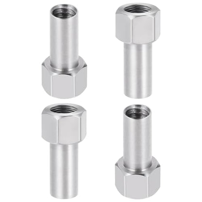 20PCS M2.5 * 2mm/3mm/4mm/5mm/6mm Stainless Steel Extended Long Wheel Nuts Adapter for TRX4M Defender Bronco K10 High Trail F150 1/18 RC Crawler Upgrade Parts