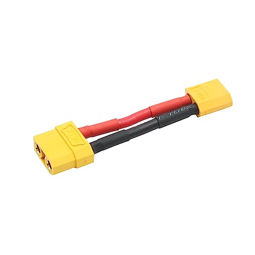 1Pair Short XT90 to XT60 Connector Converter 5cm/1.9inch,XT90 Male to XT60 Female & XT90 Female to XT60 Male Connector Adaptor with 12AWG Cable for RC ESC and RC Lipo Charger - style: 1Pair 5CM - XT90 to XT60