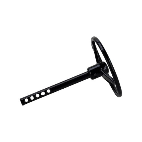 Aluminum Universal RC Steering Wheel for 1/10 Scale RC Crawler Car Axial SCX10 TRX4 D90 D110 Interior Accessories (Black) - color: Black