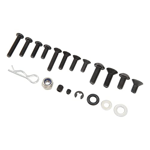 522-Piece RC Car Screws Kit, Stainless Steel Hardware Set with M3 M4 Nuts, Gaskets, Screws, Hex Wrench for 1/8 1/10 RC Cars, Organized Storage Box