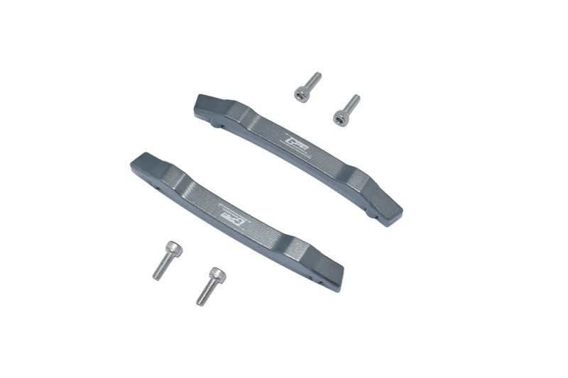 GPM 6PC Set Upgrades Aluminum Roof Skid Plate for 1/10 4WD Hoss 4X4 VXL 3S (90076-4) RC Cars (Gray)