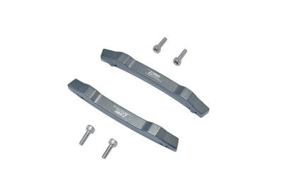 GPM 6PC Set Upgrades Aluminum Roof Skid Plate for 1/10 4WD Hoss 4X4 VXL 3S (90076-4) RC Cars (Gray)