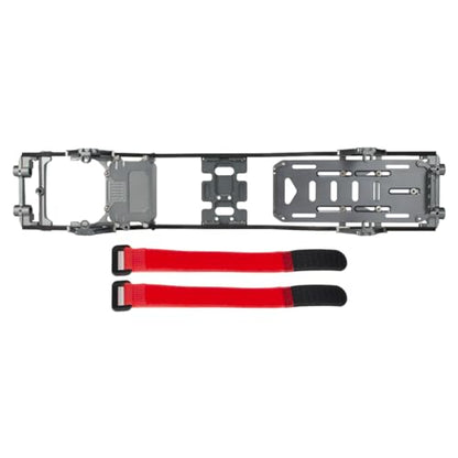 1/10 RC Crawler Carbon Fiber Girder 4.3mm CNC Metal Car Chassis Frame Body Kit for Axial SCX10 II Rock Off Road Truck Upgrade Parts (Gray) - color: Gray