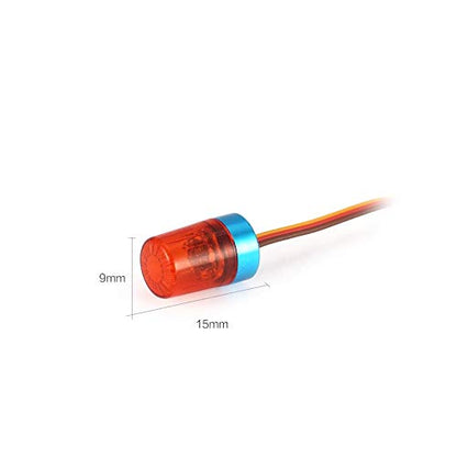 LED Strobing Rotating Flashing Light 9x15mm Lamp for RC Model Police Firefighting Ambulance Car Truck Lighting (Red) - color: 9x15mm, Red