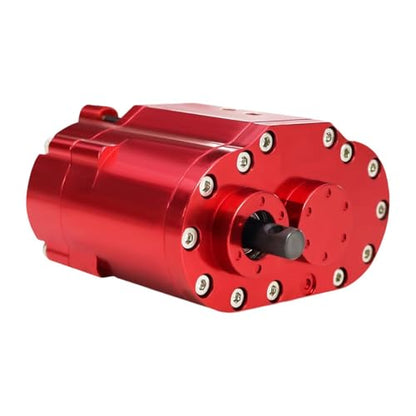 Qianly RC 2 Speeds Transfer Case Gearbox Replacement Lightweight Box for SCX10 Truck Model 1/10 RC Crawler, Red - color: Red