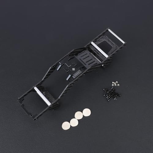 SCX24 LCG Chassis RC Carbon Fibre Frame Body Shell for Axial SCX24 | Frame Body Shell Kit for Axial SCX24 C10 JLU Bronco Base Camp GX470 Upgrade Parts 1/24 RC Crawler