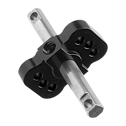 Aluminum RC Differential Locker Spool 2WD Diff Locker Mounts Upgrades Part Compatible with 1/10 Traxxas Slash 2WD Rustler Stampede 2WD Bandit 2WD 1/10 RC Car (Black) - color: Black