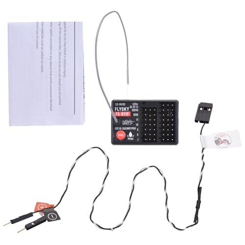 Flysky FS-R11P 11 Channel 2.4GHz Receiver for RC Car Boat, Long Range Radio Control Receiver with PWM PPM IBUS SBUS Output