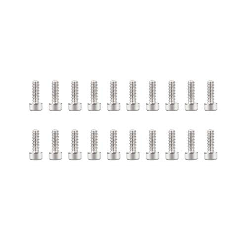 20pcs M2x6 M2 Screws for 1.9/2.2inch Wheel Rims 1/10 RC Crawler Car SCX10,TRX4 - size: M2 screws