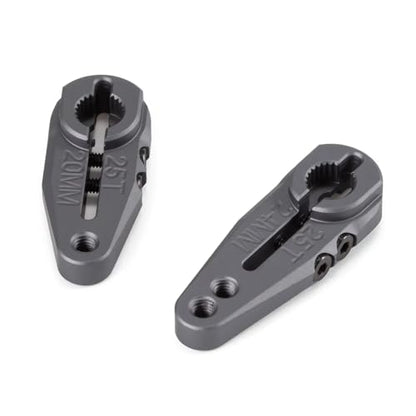 25T Servo Horn CNC 7075 Aluminum 20mm 24mm Servo Horn Steering Clamping Arm for Protek Savox Futaba Servo 1/10 Arrma Buggy Granite Monster Truck Raide (25T 20mm) - color: 25t 20mm