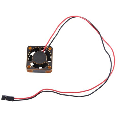 Metal Shell ESC Motor 25mm Cooling Fan High-Speed Heat Dissipation Fan Cooler for RC Car Replacement Spare Part Accessory Gold