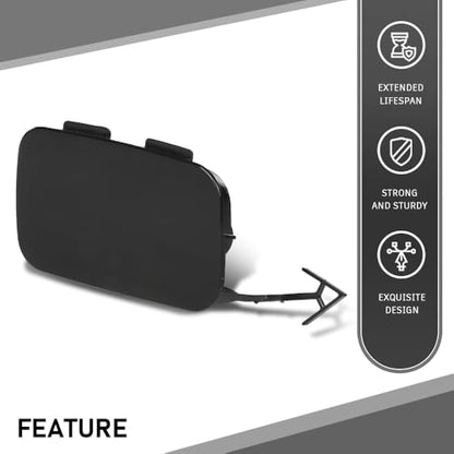 LQI Rear Bumper Tow Hook Eye Cover Cap Fit Audi A8 Quattro D4 2014-2017 | Black - size: Rear | Fit Audi A8 Quattro D4 2014-2017