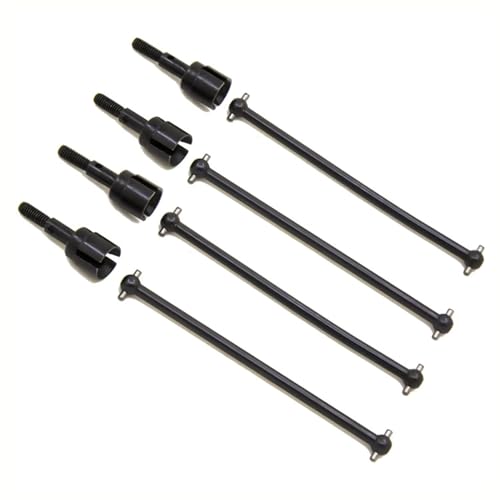 Rc Parts Compatible with HSP 94111 94108 94170 1/10 RC Car Parts 4Pcs Steel Dogbone Drive Shaft Wheel Axle Replacement 08029 02033