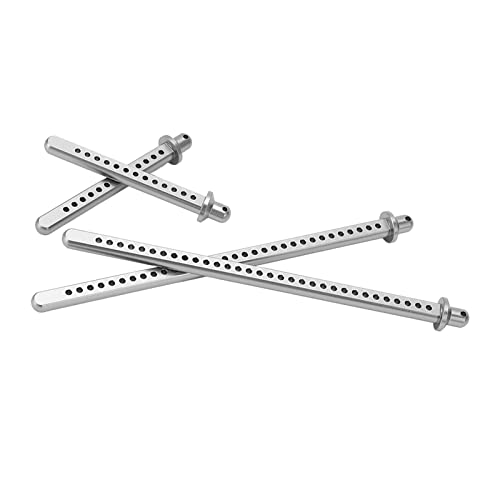 4PCS RC Body Post Mount Aluminum Alloy Front Rear Extended Set for Axial SCX10 90046 1/10 Scale Crawler