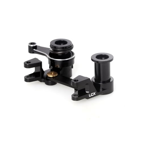 LCX Racing 1/10th RC Crawler Car CNC Aluminum Steering Bellcranks Drag Link Set Steering Kit for Traxxas Drag Slash, Upgrades Parts Accessories