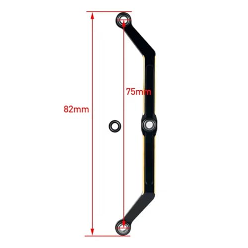 RC Cars Crawler Parts Compatible with TRX4M 1/18 RC Crawler Upgrade Parts Brass Caster Blocks C-hubs Axle Diff Cover Steering Cup Shock Cap(Steering Links) - size: Steering Links