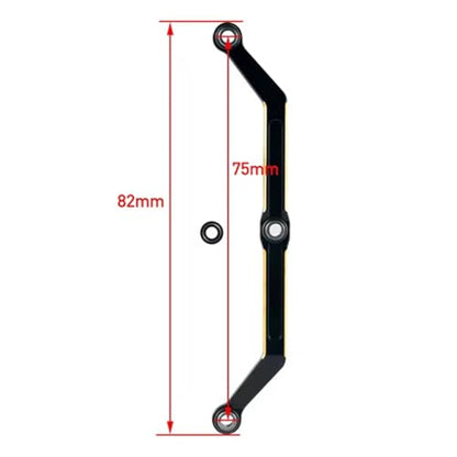 RC Cars Crawler Parts Compatible with TRX4M 1/18 RC Crawler Upgrade Parts Brass Caster Blocks C-hubs Axle Diff Cover Steering Cup Shock Cap(Steering Links) - size: Steering Links