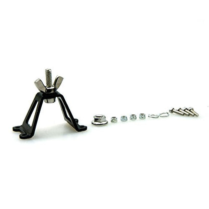 Metal Spare Tire Rack,RC Rear Spare Tyre Tire Bracket Wheel Holder Carrier Decoration Accessories Compatible with Axial SCX10 D90 Tamiya CC01 Wrangler Tra-xxas TRX4 1/10 RC Crawler Car